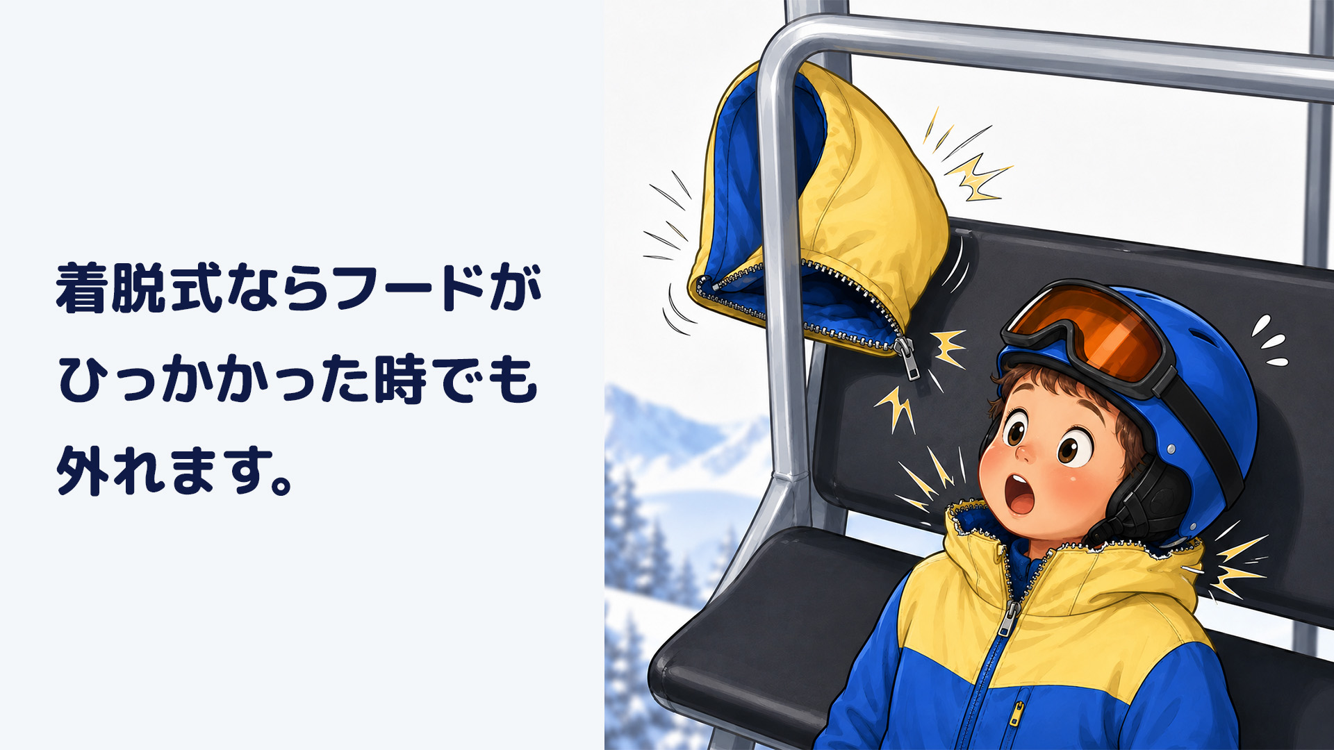 フード着脱機能に注目