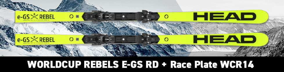 WORLDCUP REBELS E-GS RD + Race Plate WCR14 (Yellow)