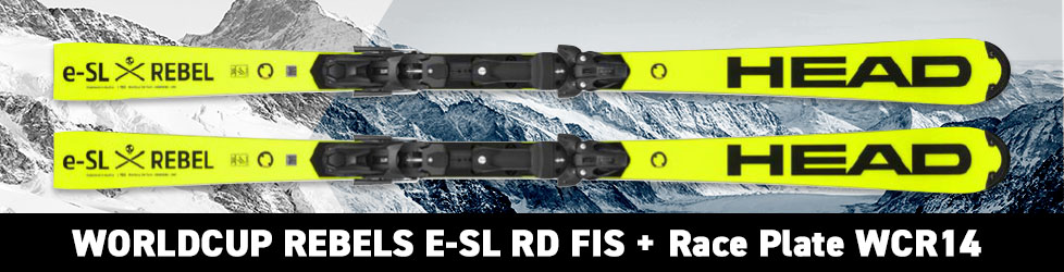 WORLDCUP REBELS E-SL RD FIS + Race Plate WCR14 (Yellow)