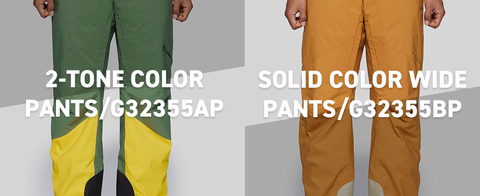 2-tone Color Pants/G32355AP Solid Color Wide Pants/G32355BP