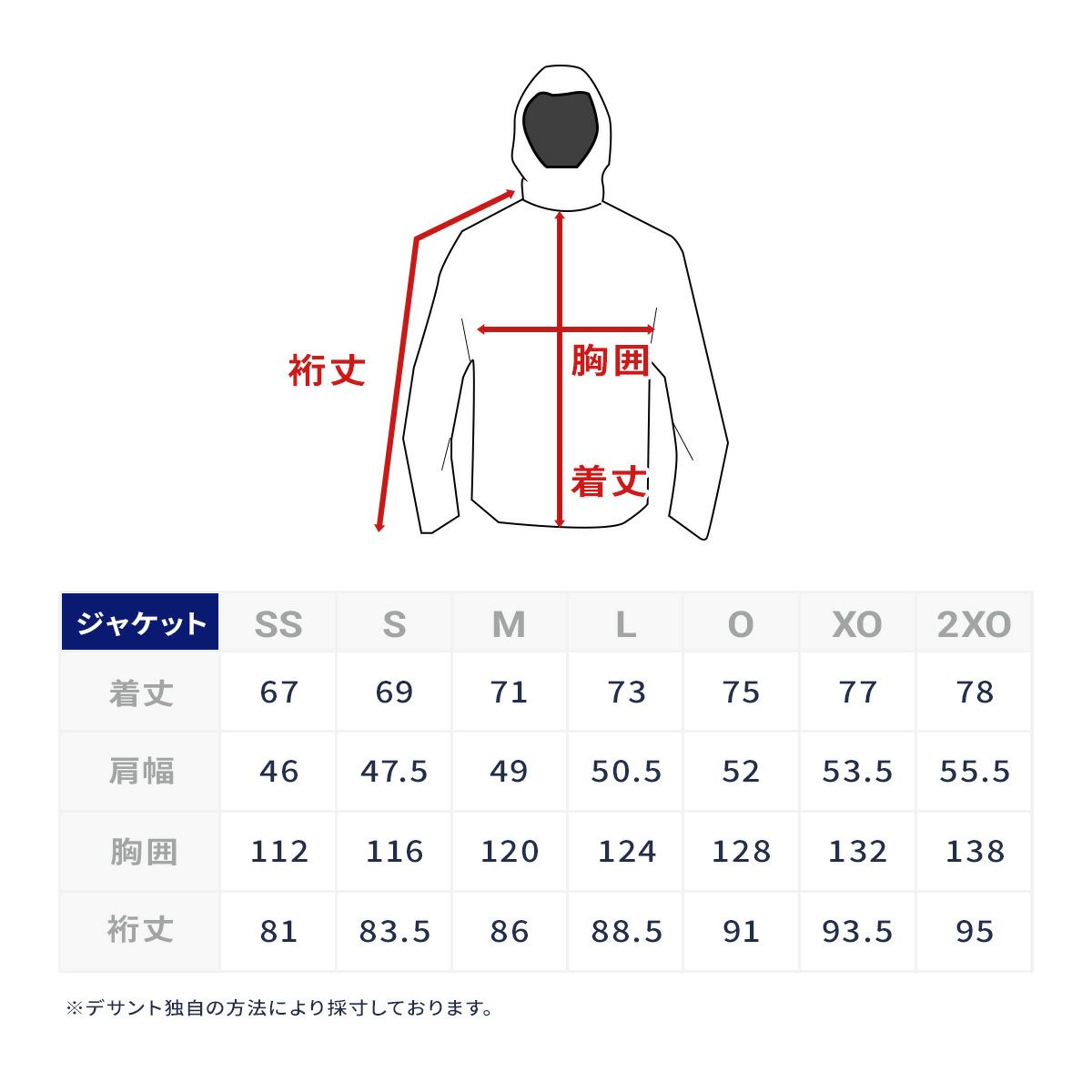 サイズ表
