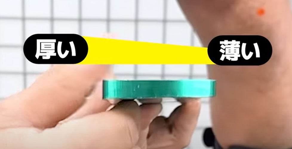 カントプレートによる調整