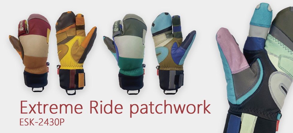 MATSUOKA GLOVE Extreme Ride patchwork ESK-2430P