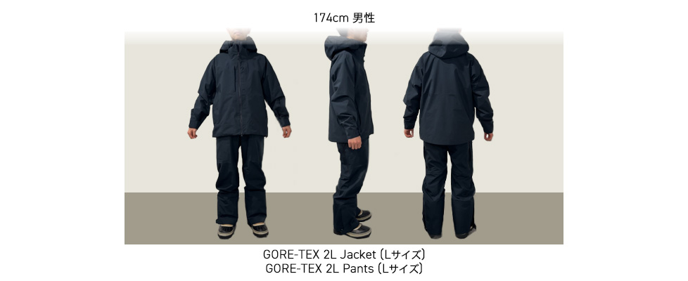 GORE-TEX 2Lシリーズ 着用イメージ